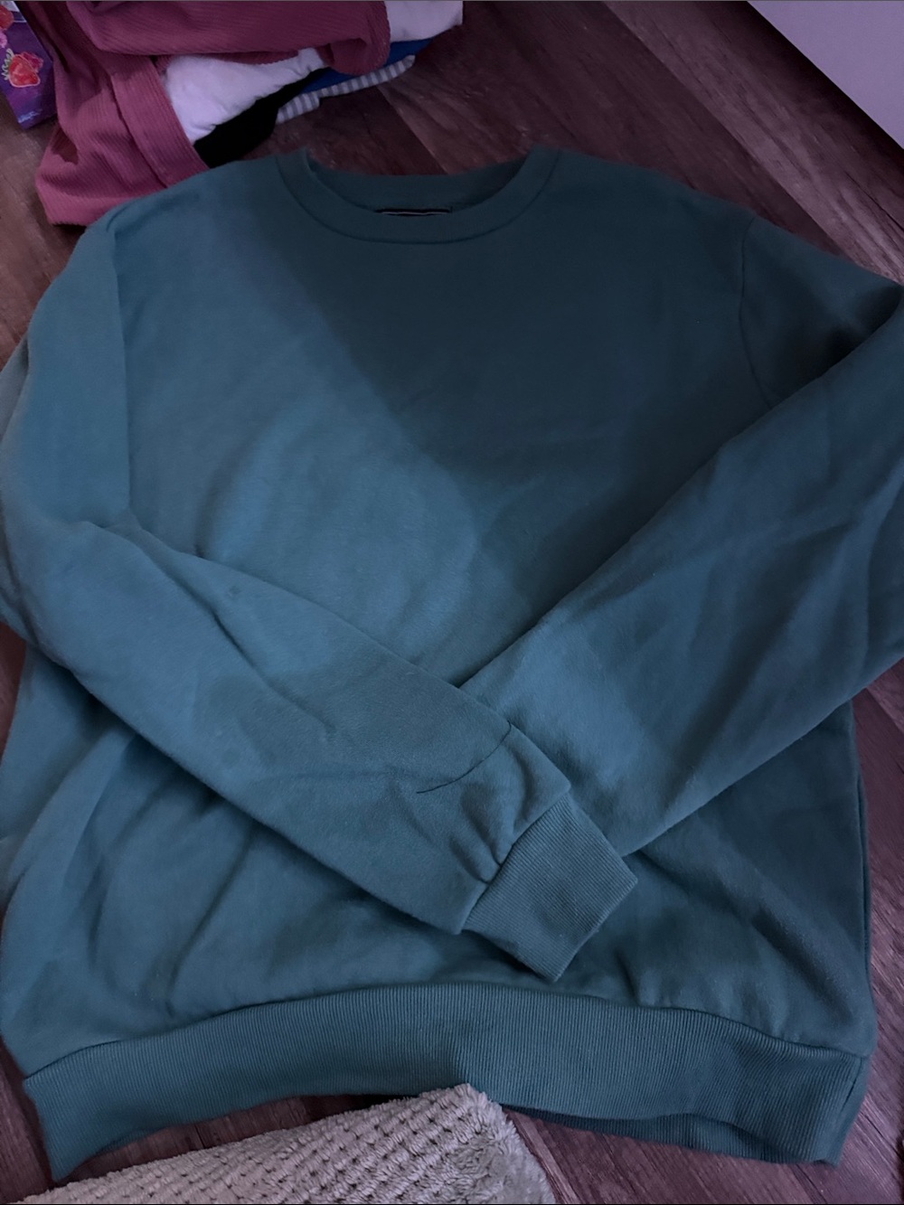 Forever 21 Men's Crewneck Sweater in Deep Green